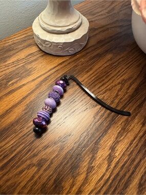 Purple Beaded Bookmark - Women Accessories